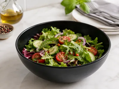 Black Melamine Plate