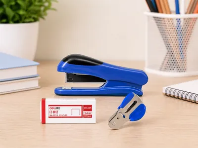 Stapler with a box of staples
