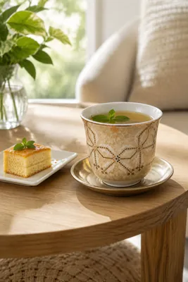 Decorated Coffee Cup Set