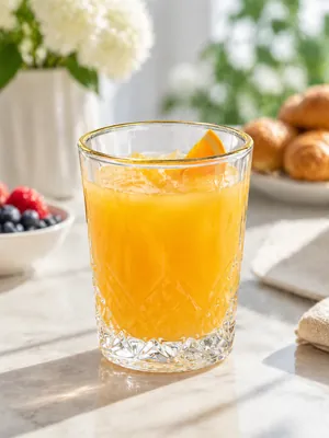 Decorated glass cup with a gold rim