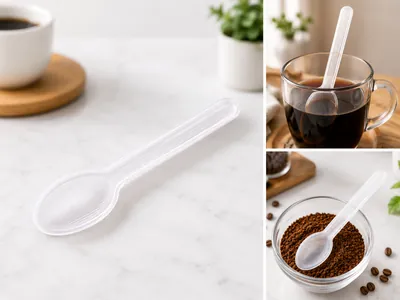 Plastic spoons