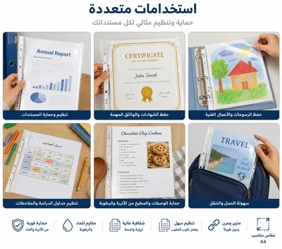 Plastic document sleeves