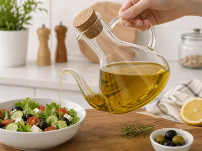 Glass Jug with Wooden Lid