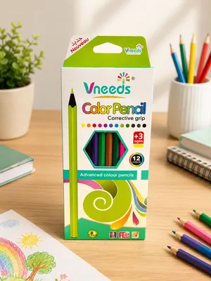 Vneeds Wooden Colored Pencil Set