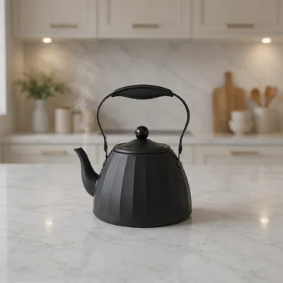 Black Tea Pot with Heavy Design