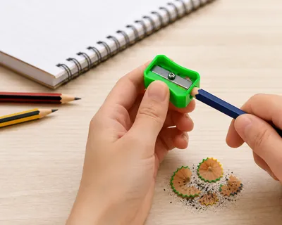 צנצנת מחדדים צבעוניים