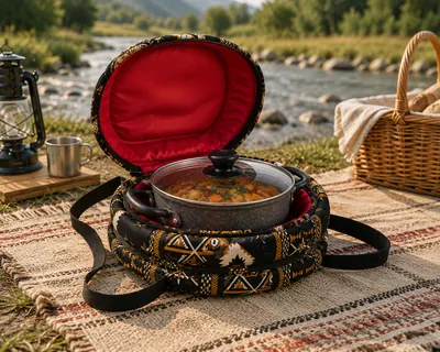 Food cooler bag with zipper