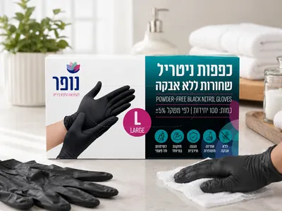 Black Nitrile Gloves