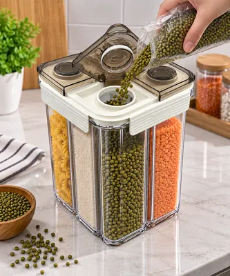 Divided food storage container
