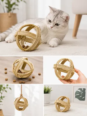 Round Straw Decor