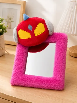 Faux Fur Trim Mirror