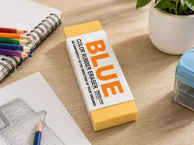 Colored erasers