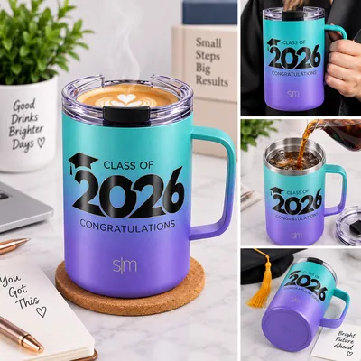 Colorful congratulation cup
