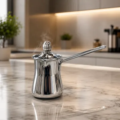 Stainless Steel Coffee Kettle with Lid