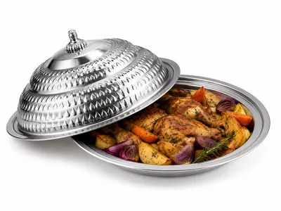 Silver mandi pot