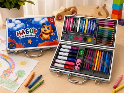 Drawing Coloring Set – 90 Pieces