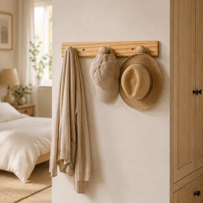 Wooden clothes hanger
