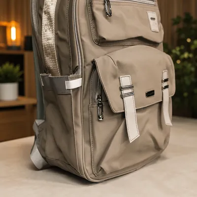 School backpack with strap