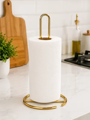 Gold tissue paper holder