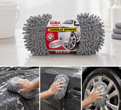 Car Wash Chenille Mitt (Fringe/Tassel)