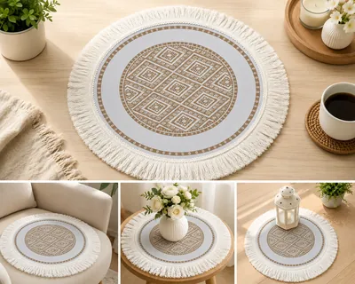 Decorative Round Mouse Pad