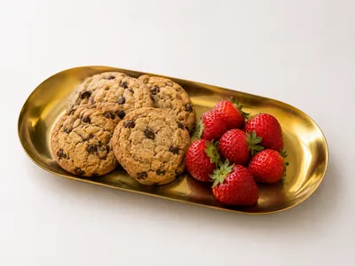 Long Gold Serving Tray