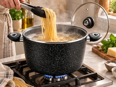 Black Cooking Pot