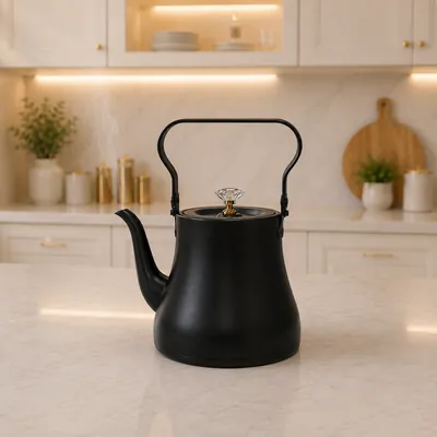 Black Elegant Tea Pot