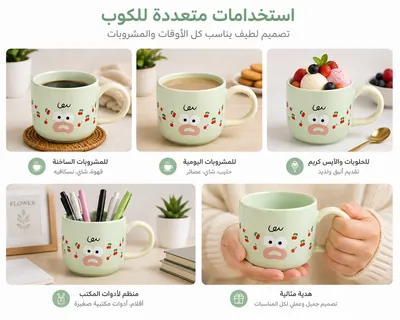 Decorated Ceramic Mug