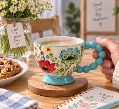 Decorated Ceramic Mug