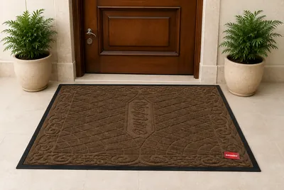 Perforated Leather Doormat