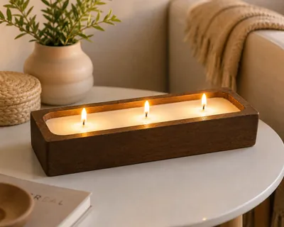 Rectangular scented candle