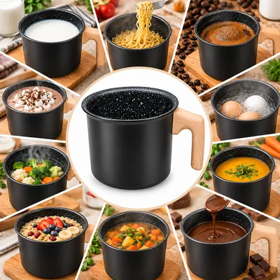 Smart Black Granite Saucepan