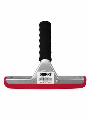 Window squeegee with rubber grip