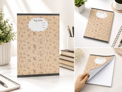 School notebook with horse design