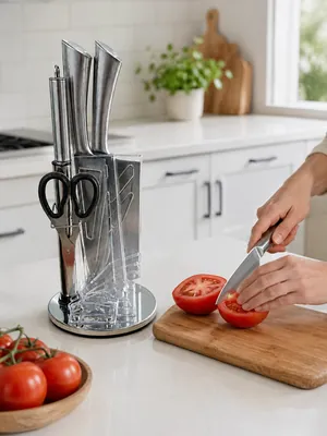 Knife Set with Holder
