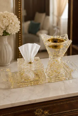 Decorative Acrylic Incense Burner Set