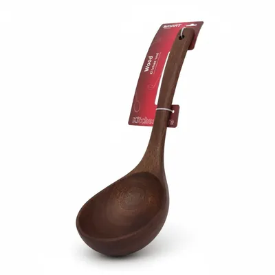 Wooden soup ladle
