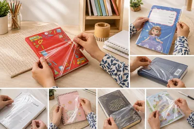 Adhesive book covers