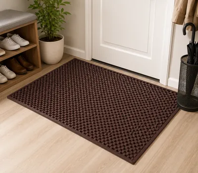 Leather doormat