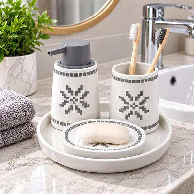 Sink set with round bowl