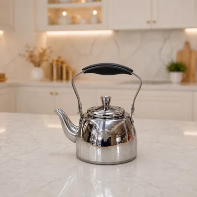 Silver Stainless Steel Teapot