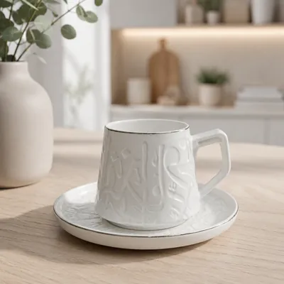Decorated Tea Cup Set