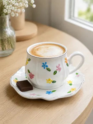 Floral Tea Cup Set
