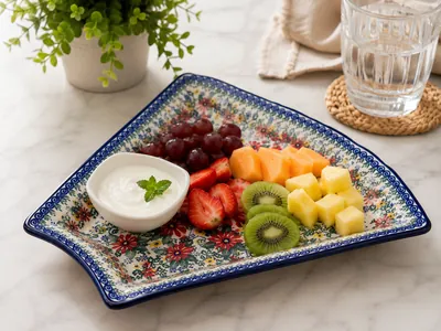 Triangular Porcelain Plate