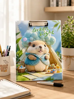 Illustrated document folder