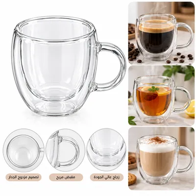 Glass cup with wooden lid