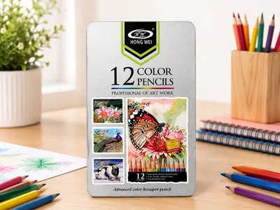 Wooden Colored Pencil Set
