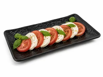 Black Melamine Plate