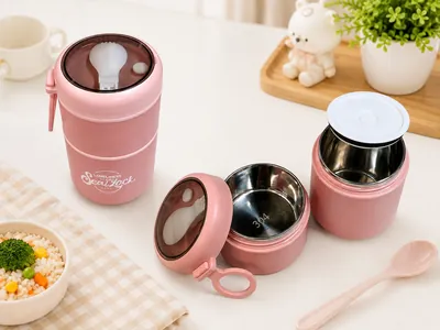 Round Multi-Layer Food Container